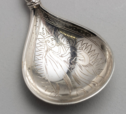 Norwegian Silver Baptism Spoon - David Andersen